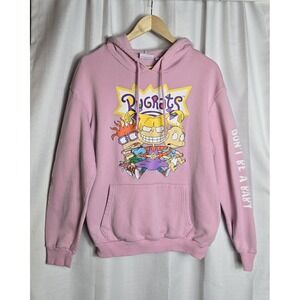 FLAWED Rugrats Hoodie Sweatshirt Unisex Large Crafting Upcycling Item